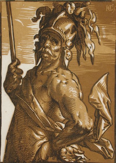 Mars (Halbfigur) od Hendrick Goltzius