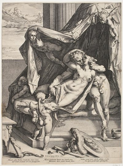 Mars a Venuše od Hendrick Goltzius
