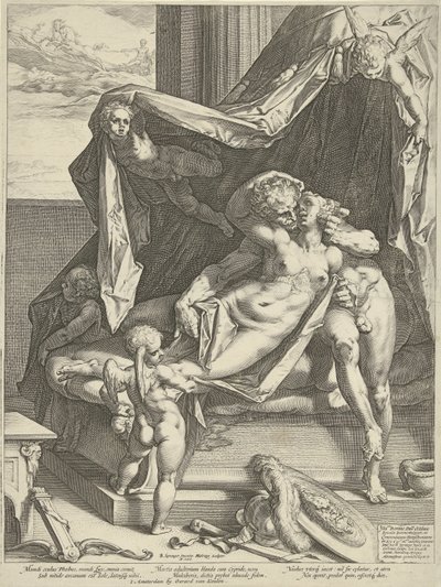 Mars až Venuše od Hendrick Goltzius