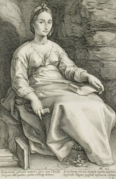 Melpomené od Hendrick Goltzius