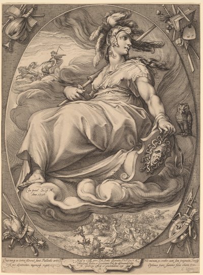 Minerva od Hendrick Goltzius