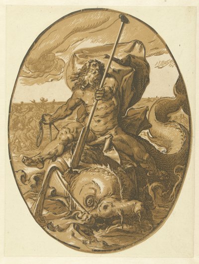 Oceanus Bohové a bohyně (název série) od Hendrick Goltzius