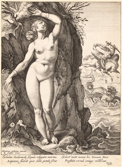 Perseus osvobozuje Andromedu od Hendrick Goltzius