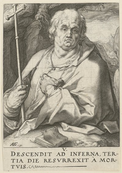 Filip, list č. 5 ze série „Kristus, dvanáct apoštolů a Pavel“ od Hendrick Goltzius