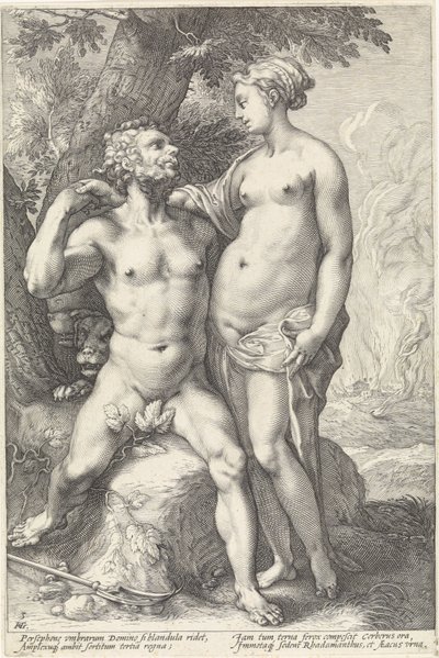 Pluto a Proserpina Godenparen (název série) od Hendrick Goltzius