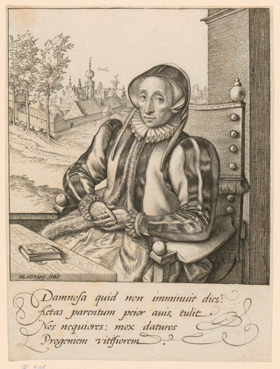 Portrét Anny Fullingsové od Hendrick Goltzius