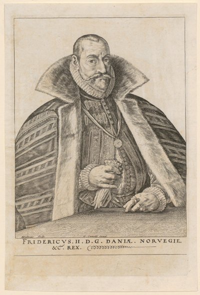 Portrét Fridricha II., krále Dánska a Norska od Hendrick Goltzius