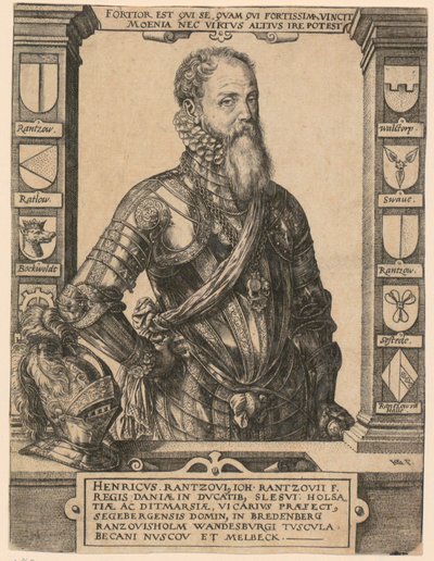 Portrét Henrica Rantzoviuse [Heinricha von Rantzaua] od Hendrick Goltzius