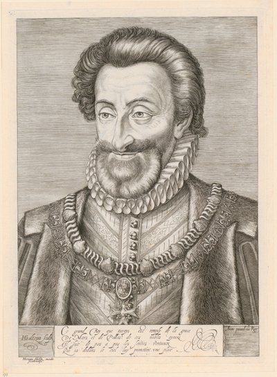 Portrét Jindřicha IV., krále Francie od Hendrick Goltzius