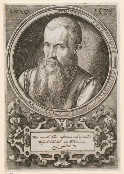 Portrét Jana Goltze II [Jan Gols; Johan Gols] od Hendrick Goltzius