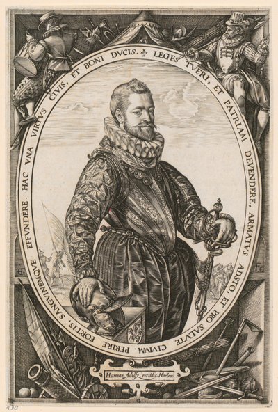 Portrét Jacquesa de la Faillea od Hendrick Goltzius