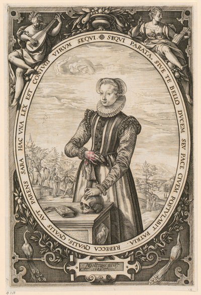 Portrét Josiny Hamelsové od Hendrick Goltzius