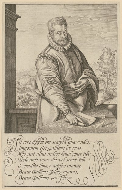 Portrét Philipa Galleho od Hendrick Goltzius