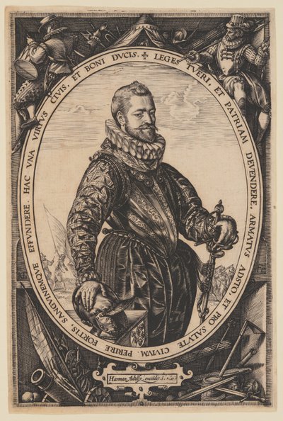 Portrét Jacquese de la Faille od Hendrick Goltzius