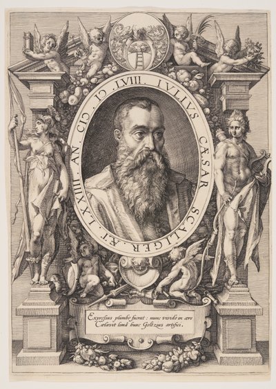 Portrét Julia Caesara Scaligera od Hendrick Goltzius