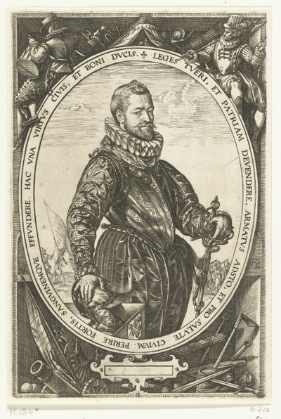Portrét Jacquese de la Faille od Hendrick Goltzius