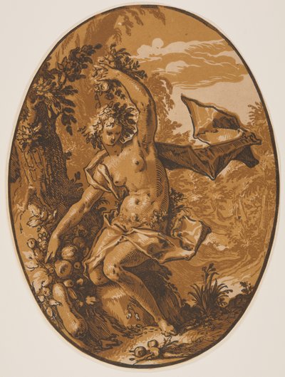 Proserpina, z knihy Božstva od Hendrick Goltzius