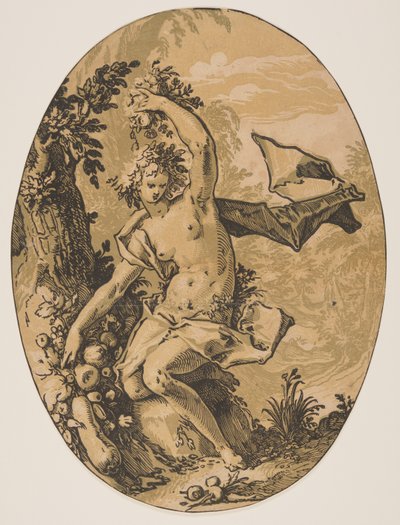 Proserpina, z knihy Božstva od Hendrick Goltzius