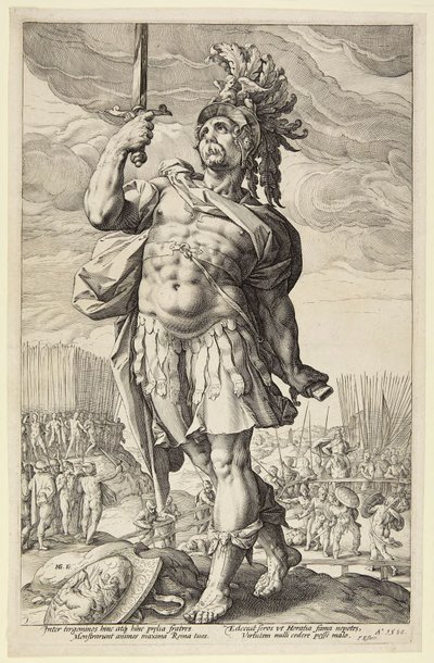 Publius Horatius od Hendrick Goltzius