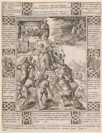 Regnum Dei quaerere, list 4 ze série „Alegorie křesťanské víry“ od Hendrick Goltzius