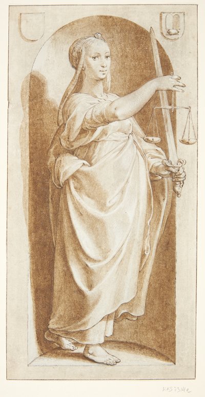 Spravedlnost od Hendrick Goltzius