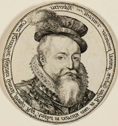 Robert Dudley, hrabě z Leicesteru (1532-1588), anglický šlechtic, generální guvernér Spojených provincií v letech 1585-87 od Hendrick Goltzius