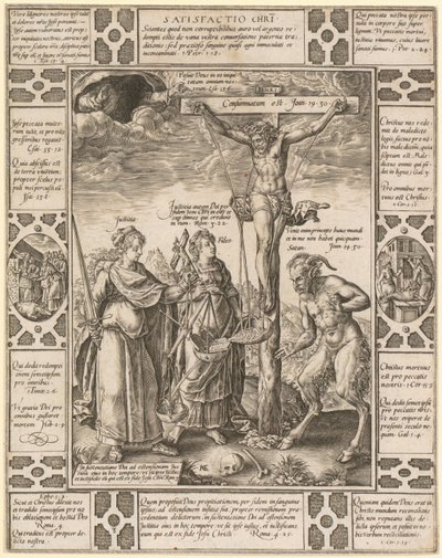 Satisfactio Christi, list 3 ze série „Allegorie křesťanské víry“ od Hendrick Goltzius
