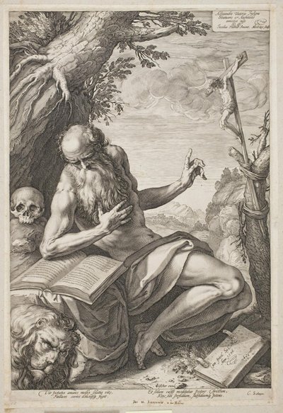 Svatý Jeroným od Hendrick Goltzius