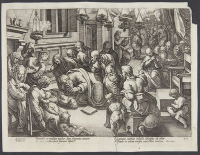Svatý Pavel vychoval Eutycha od Hendrick Goltzius