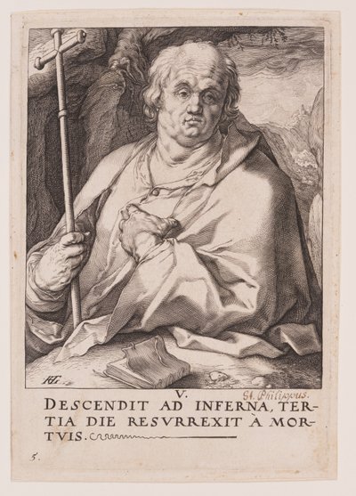 Svatý Filip, od Krista, apoštolů a svatého Pavla s vyznáním víry od Hendrick Goltzius