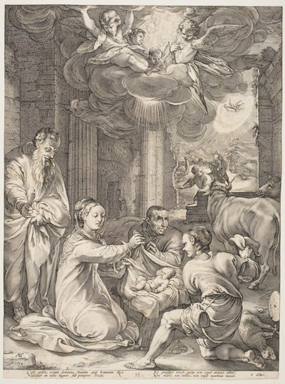 Klanění pastýřů od Hendrick Goltzius