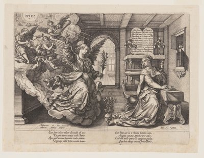 Zvěstování od Hendrick Goltzius