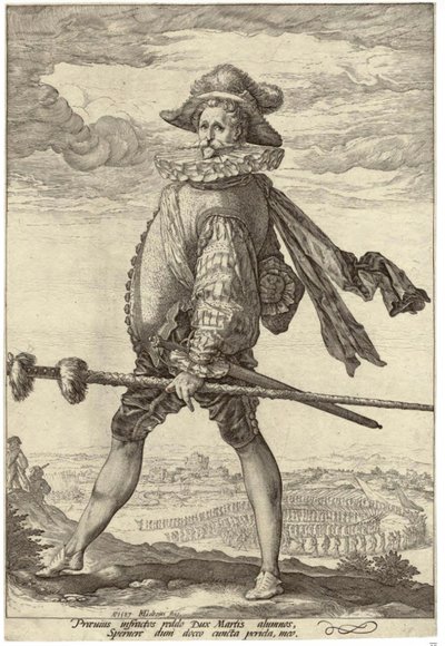 Kapitán pěchoty od Hendrick Goltzius
