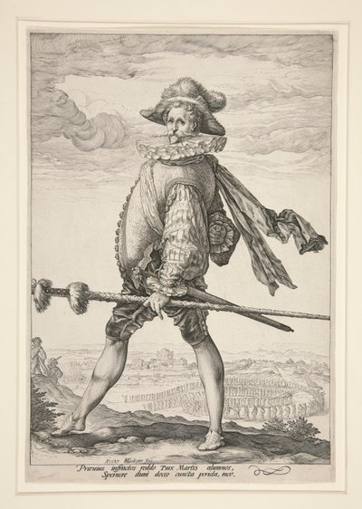 Kapitán pěchoty od Hendrick Goltzius