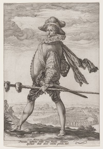 Kapitán pěchoty od Hendrick Goltzius