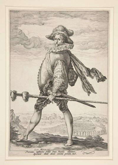 Kapitán pěchoty od Hendrick Goltzius