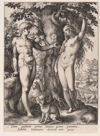 Pád člověka od Hendrick Goltzius