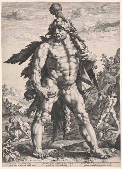 Velký Herkules (Knollenman) od Hendrick Goltzius