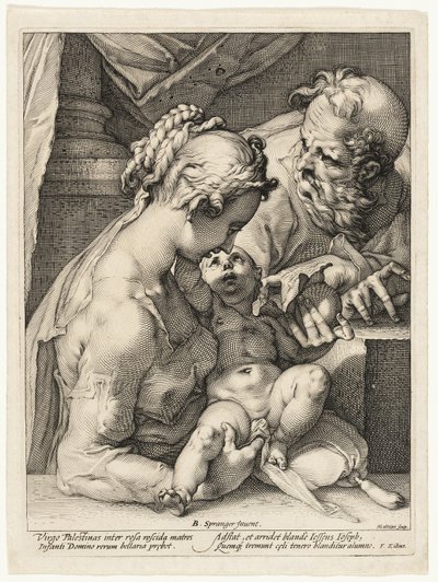 Svatá rodina od Hendrick Goltzius