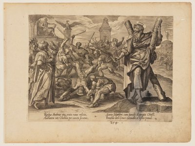 Umučení svatého Ondřeje z knihy Umučení Krista a apoštolů od Hendrick Goltzius