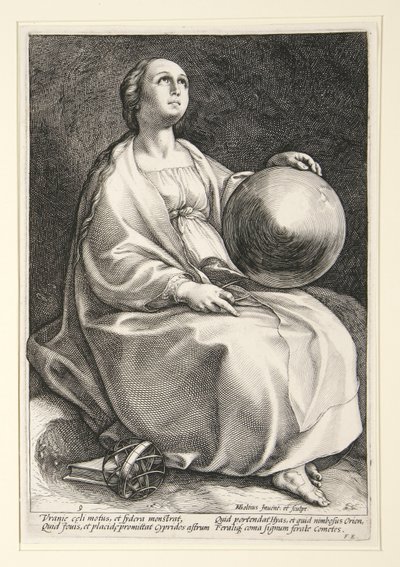 Devět múz od Hendrick Goltzius