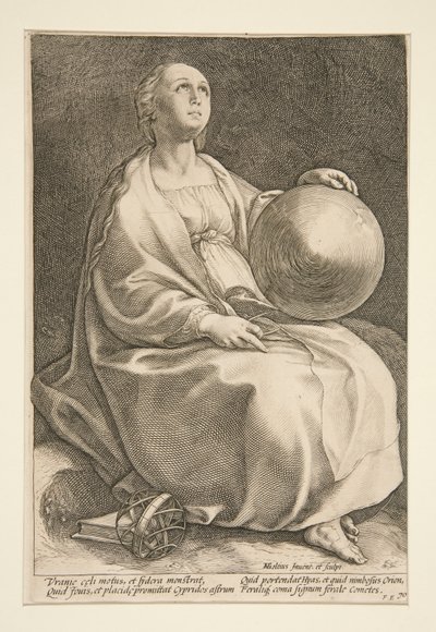 Devět múz: Urania, # 9 v sérii 9 od Hendrick Goltzius