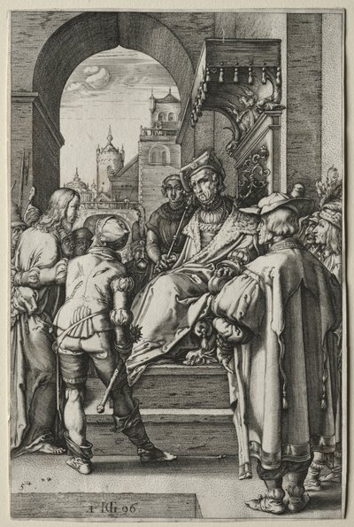 Umučení: Kristus před Pilátem od Hendrick Goltzius