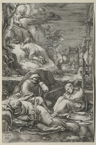Vášeň: Agónie v zahradě od Hendrick Goltzius