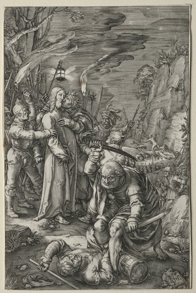Umučení: Zrada Krista od Hendrick Goltzius