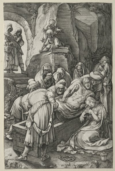 Vášeň: Pohřeb od Hendrick Goltzius