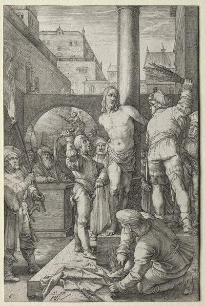 Vášeň: Bičování od Hendrick Goltzius