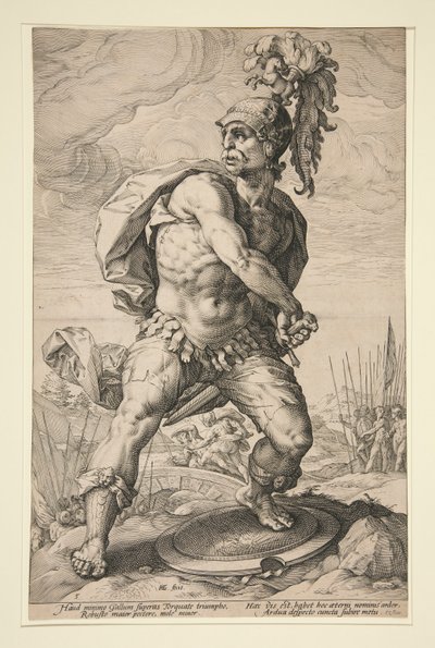 Římští hrdinové: Titus Manlius Torquatus od Hendrick Goltzius