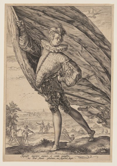 Nositel standardu od Hendrick Goltzius