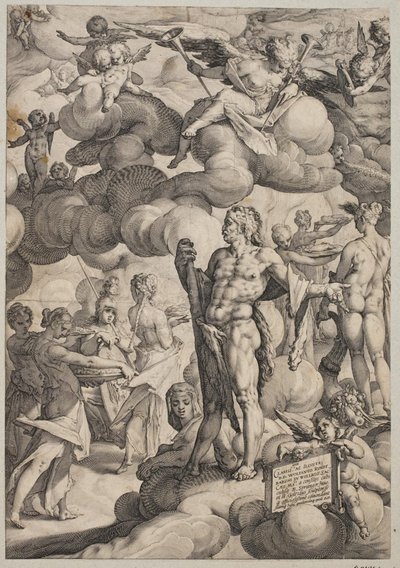 Svatba Amora a Psyché od Hendrick Goltzius